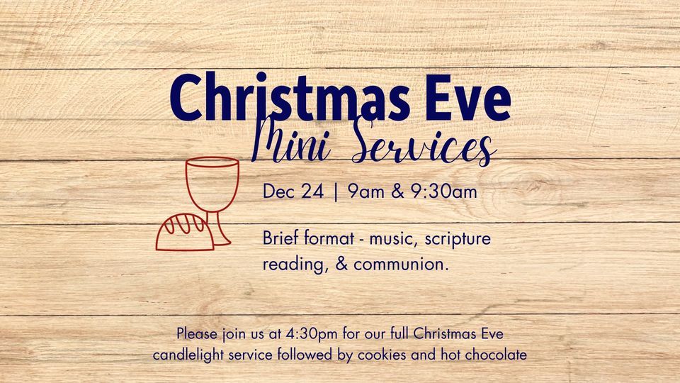 Mini Christmas Eve Services Bridge Christian Church, Dubuque, IA