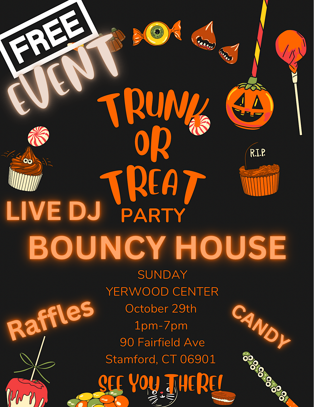 FREE Trunk or Treat for the FAMILY Yerwood Center Inc, Stamford, CT