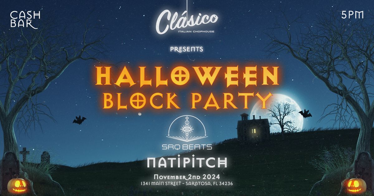 NOV 2 - HALLOWEEN BLOCK PARTY - Downtown Sarasota