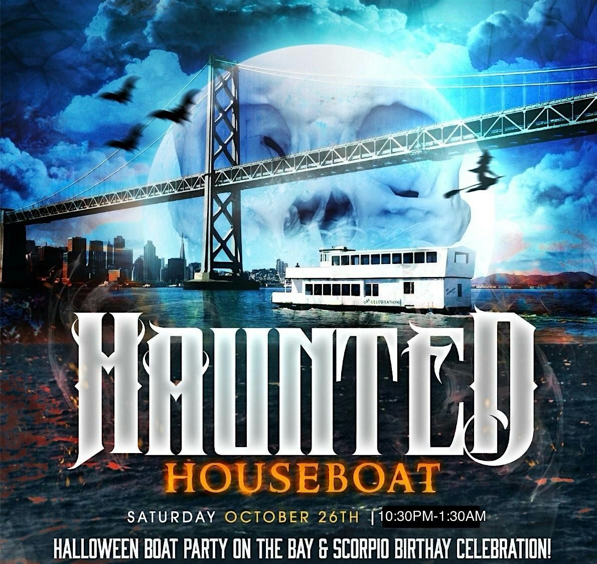 Haunted Houseboat ~ Halloween Party Cruise on the Bay!