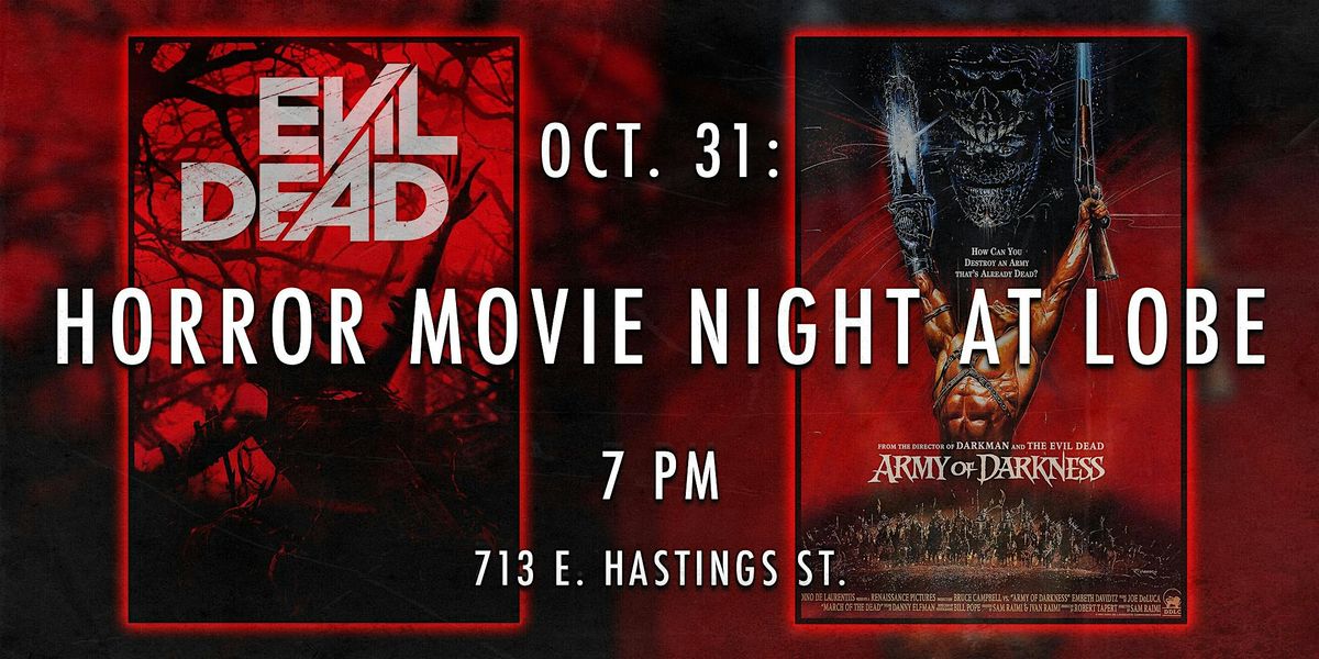 Horror Movie Night | Halloween at Lobe