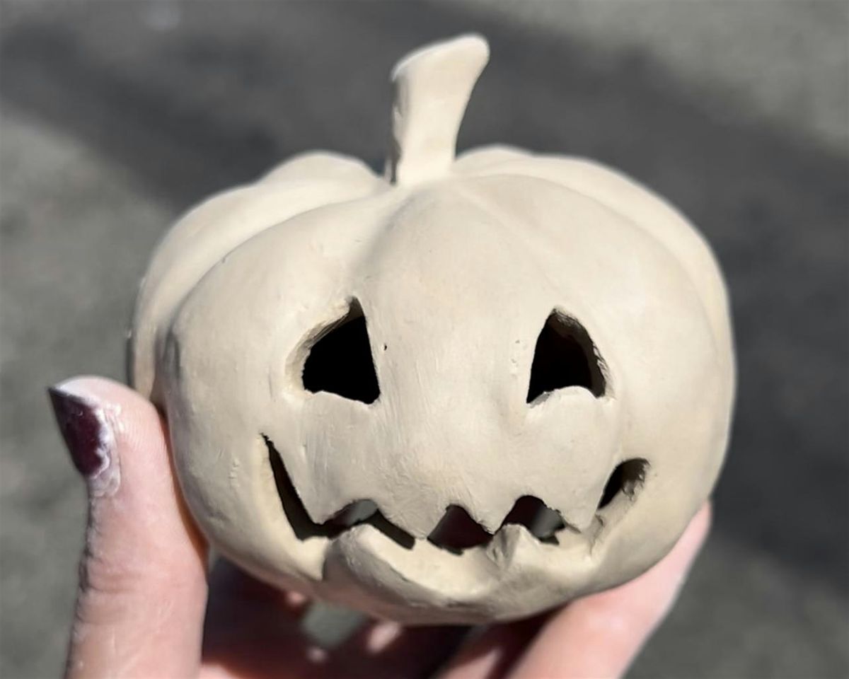 SPOOKY Intro Pottery Class - Ceramic Pumpkin Class