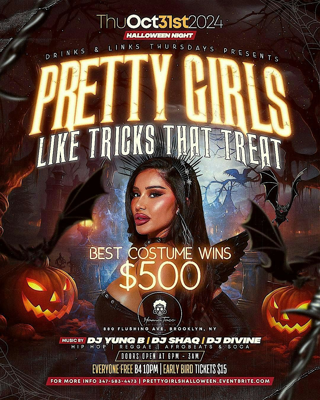 Pretty Girls Like Tricks That Treat At MAMA TACO Halloween Night