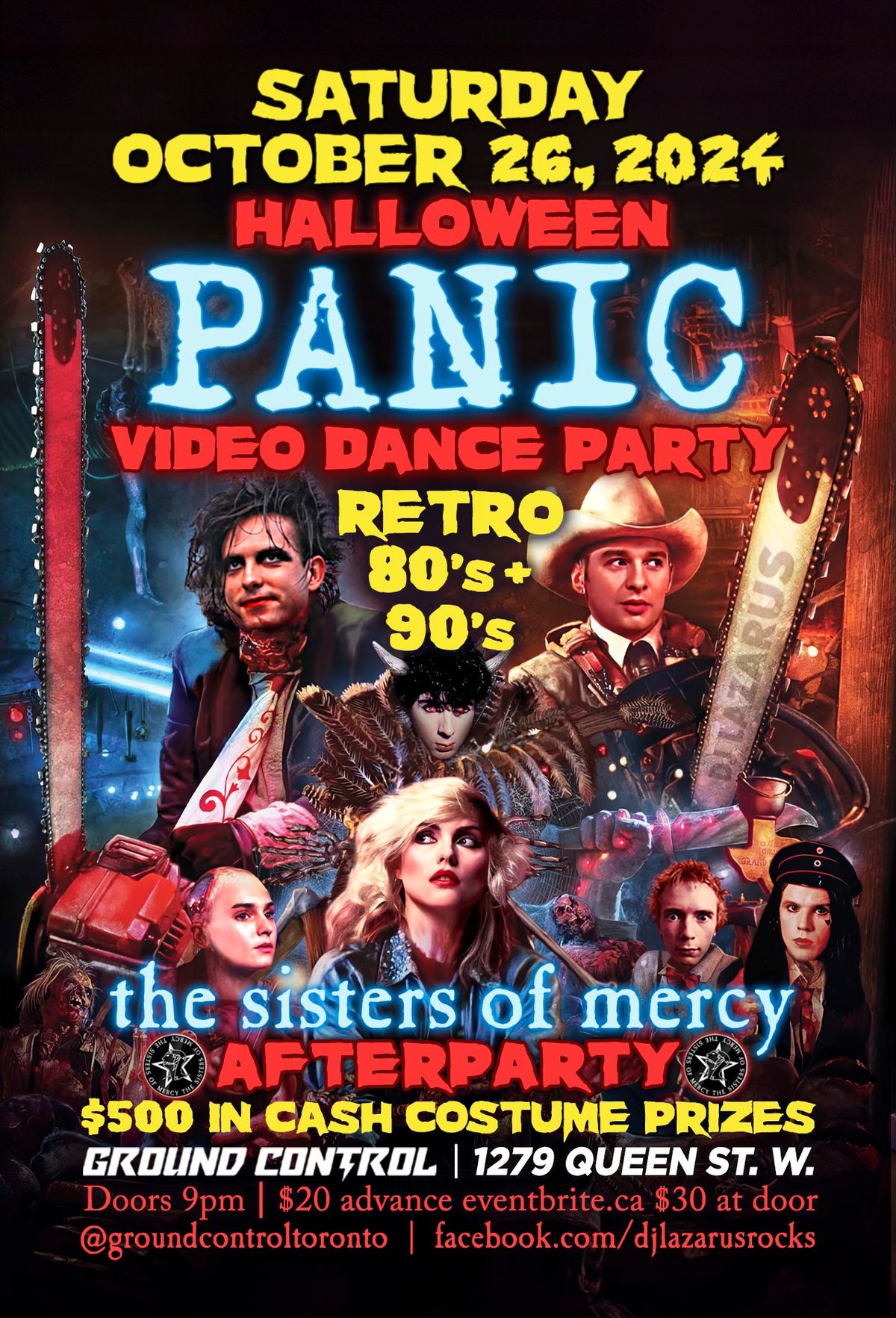 Halloween PANIC: 80's\/90's Video Dance Party w\/ Sisters Of Mercy After Party