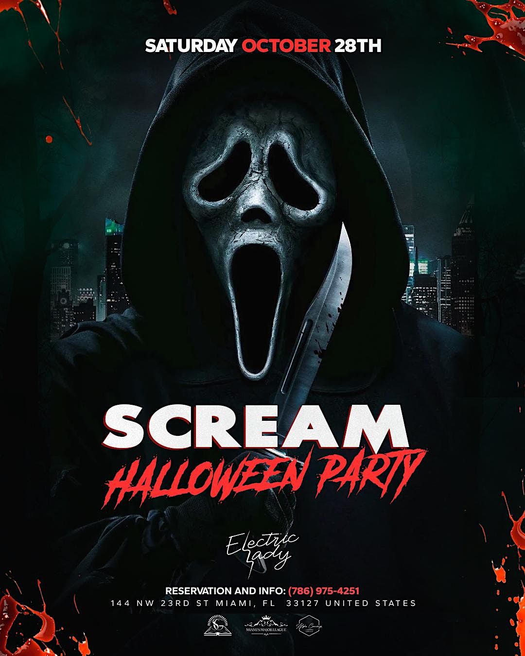 Scream Halloween Party Electric Lady Wynwood + Haunted House