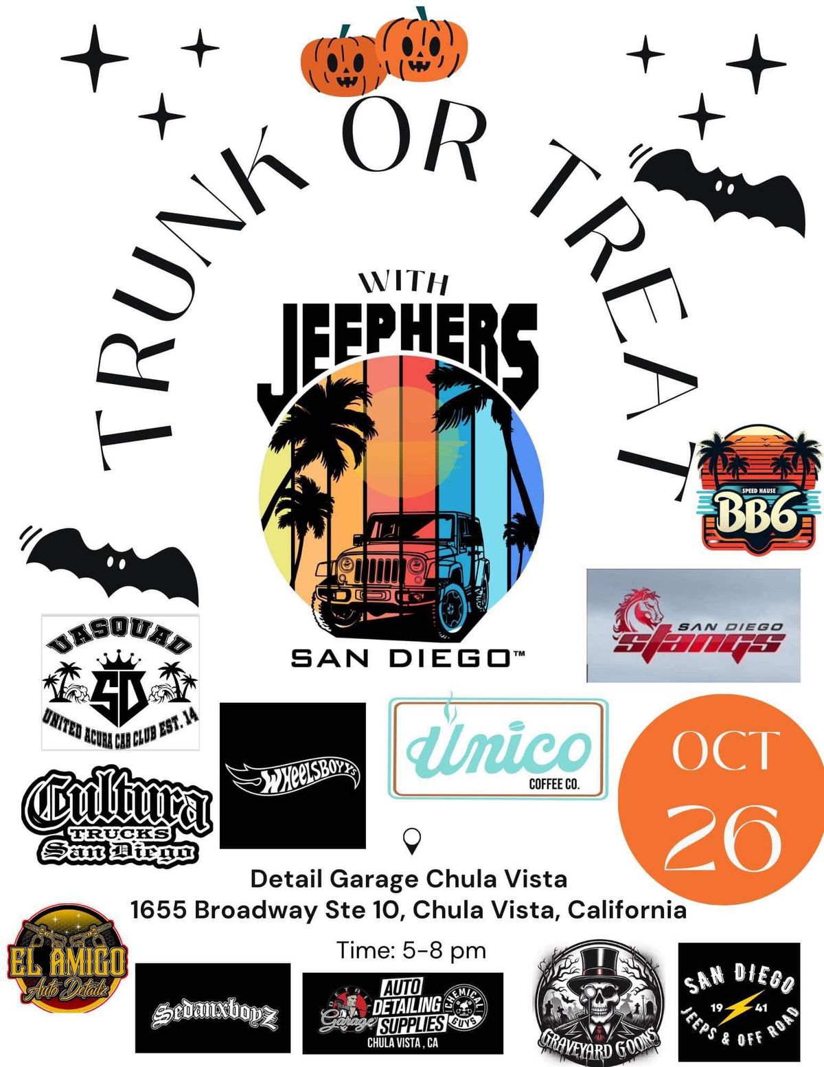 JeepHERs San Diego Trunk O\u2019Treat (FREE)