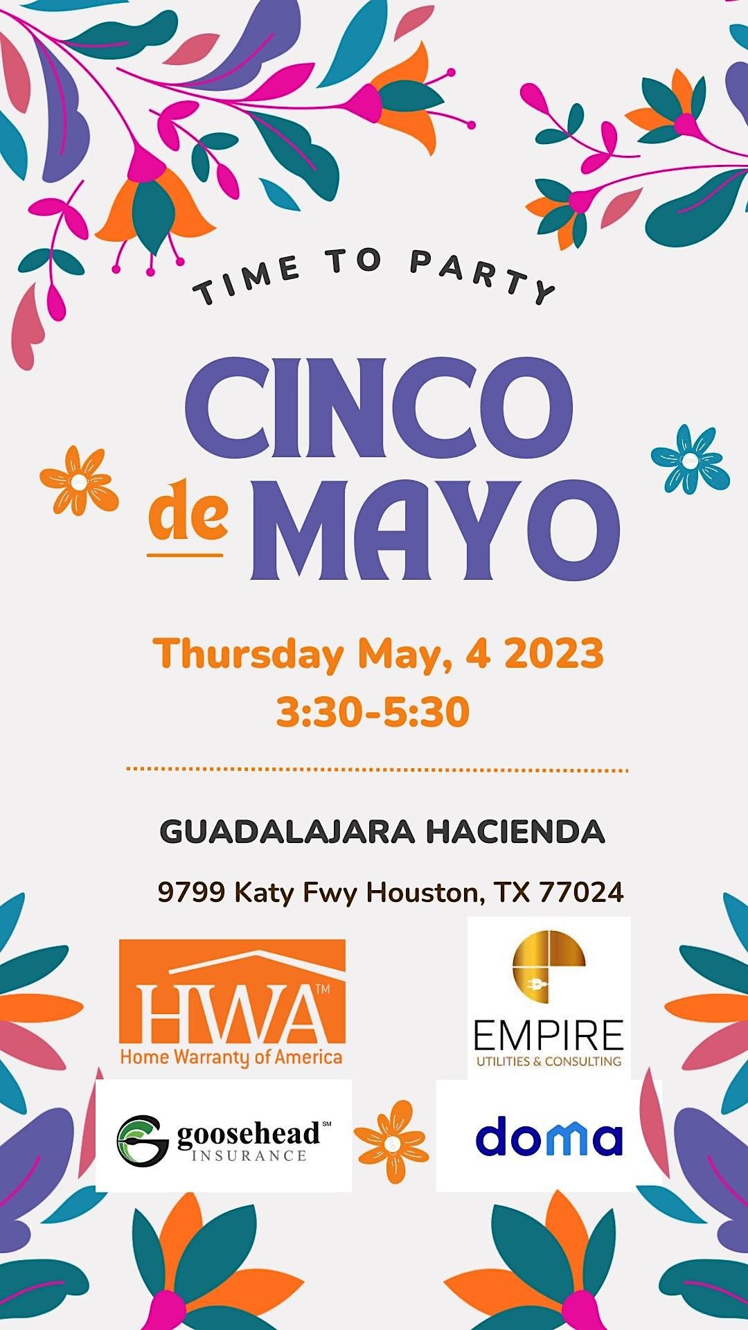 Cinco De Mayo Happy Hour Guadalajara Hacienda Houston TX May 4 2023 cinco-de-mayo-happy-hour-guadalajara-hacienda-houston-tx-may-4-2023