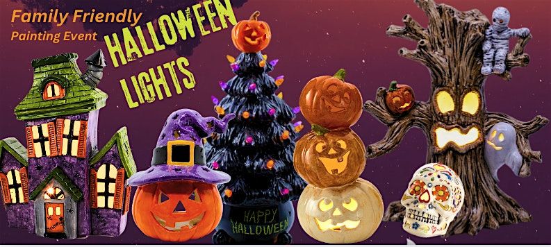 Spooky Halloween Lights: Family Friendly 3-D Painting Event