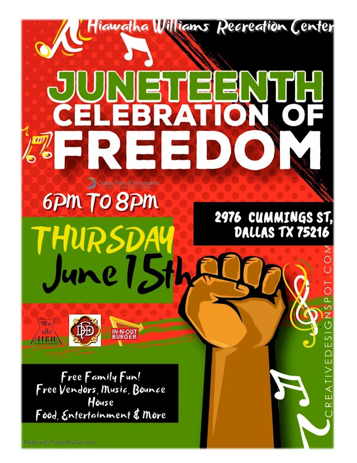 Juneteenth Celebration of Freedom | Cummings Recreation Center, Dallas ...