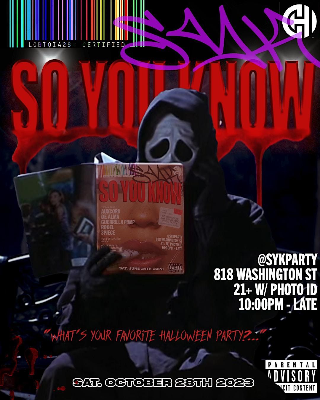 SO YOU KNOW The Chinatown Halloween Party Chi Lounge, San Francisco