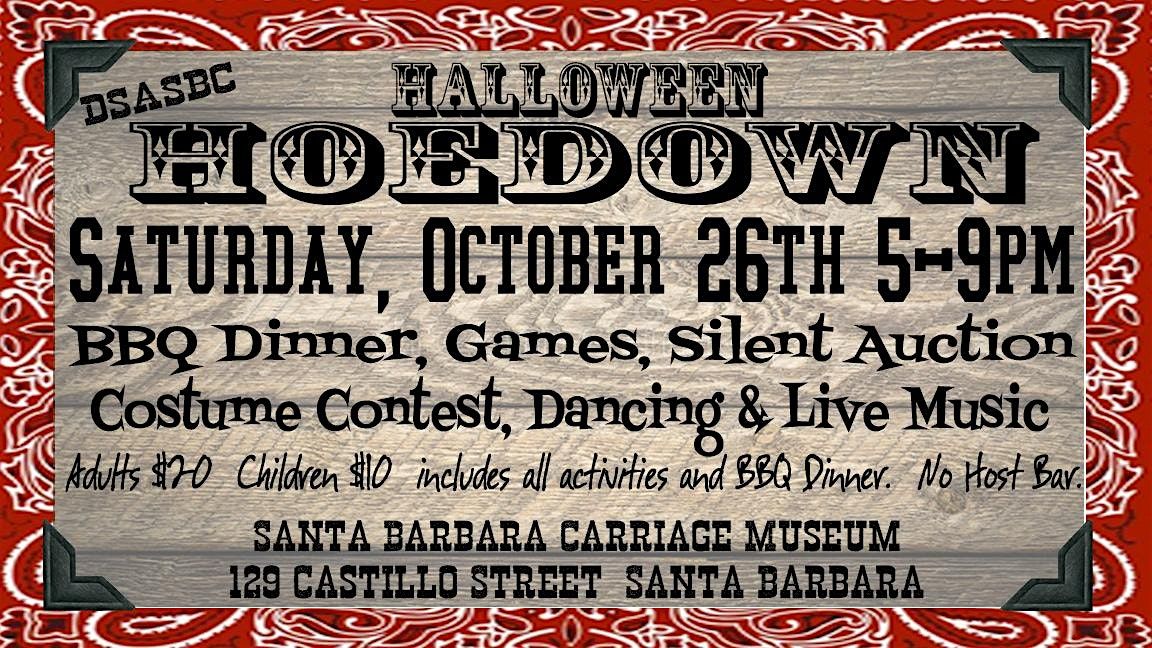 13th Annual DSASBC's Halloween Hoedown