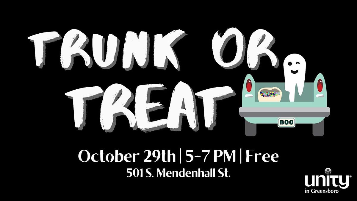Trunk or Treat Unity in Greensboro October 29, 2023