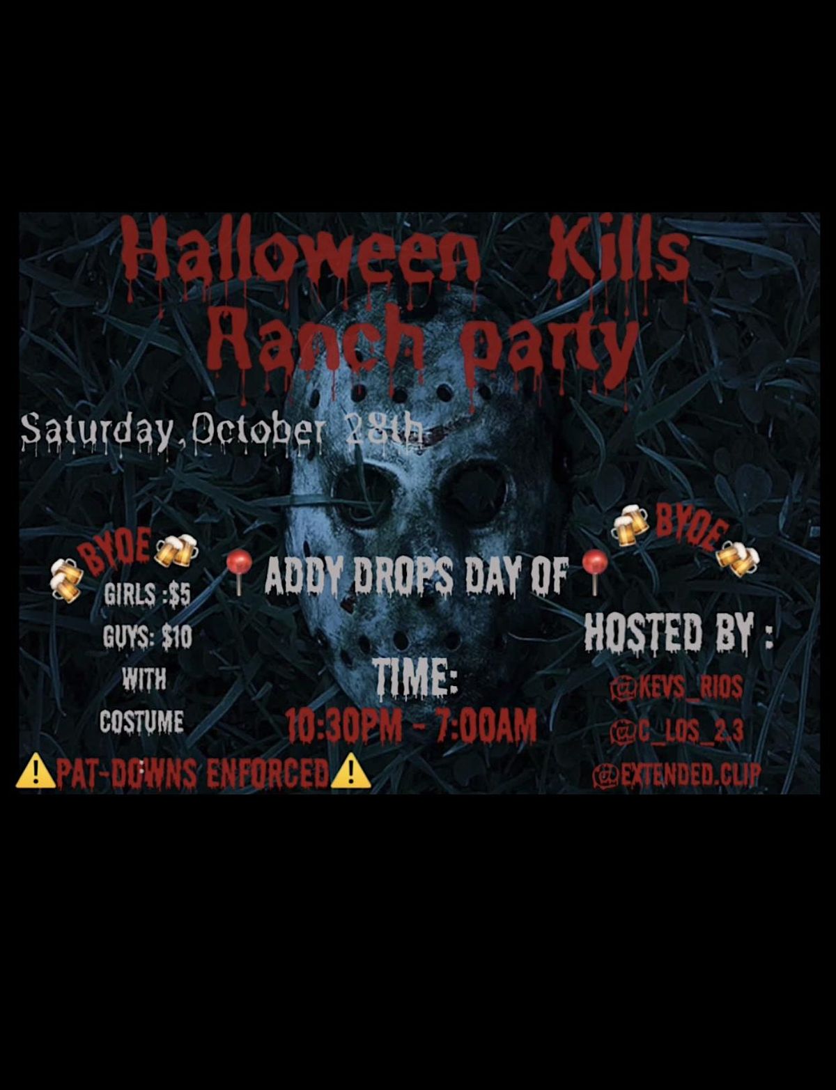 Halloween Kills Ranch Party October 28 to October 29