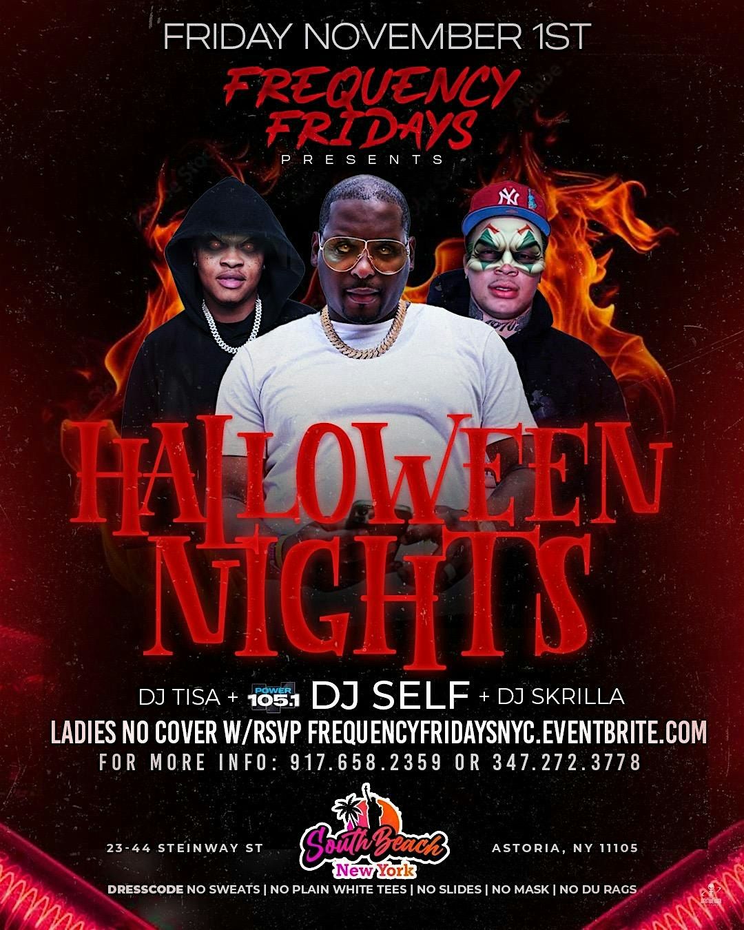 \u201cFrequency Friday\u201d Halloween party w\/ power 105 DJ Self