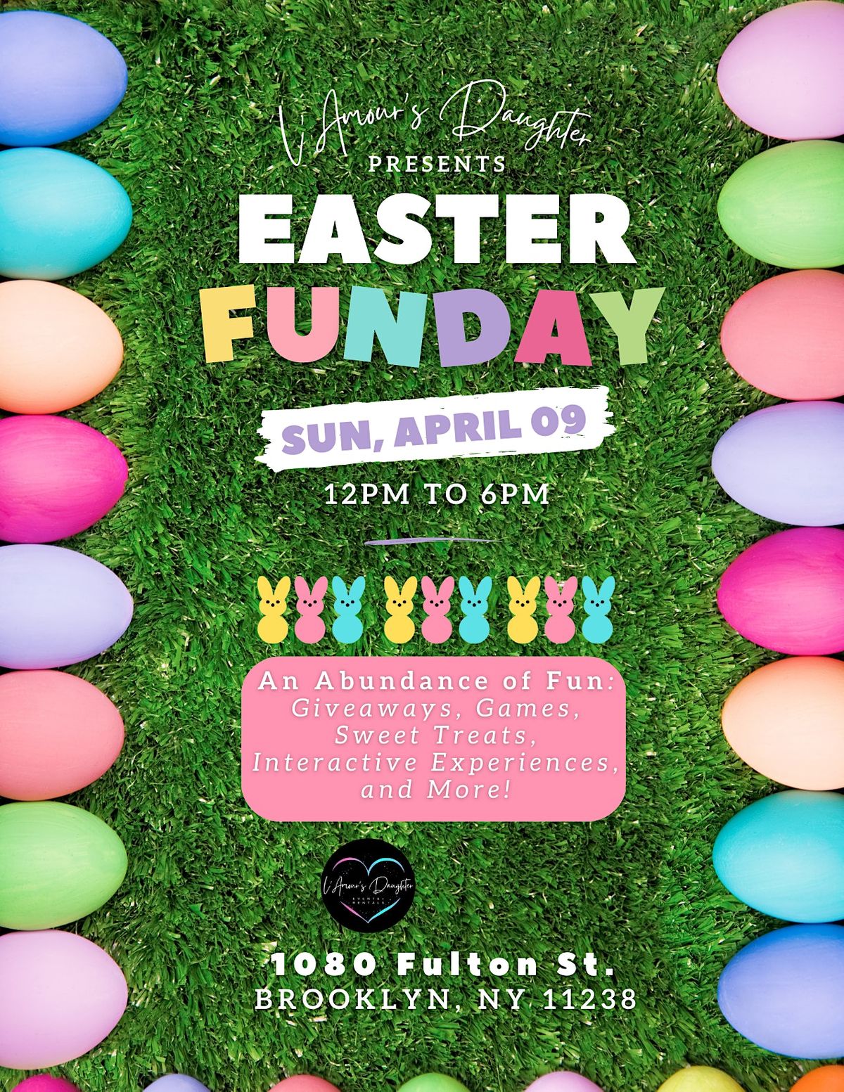 L'Amour's Daughter EASTER FUNDAY FAMILY POP UP