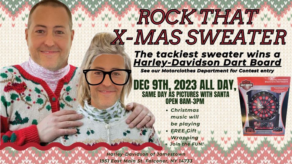 Rock that Christmas Sweater HarleyDavidson of Jamestown, Falconer