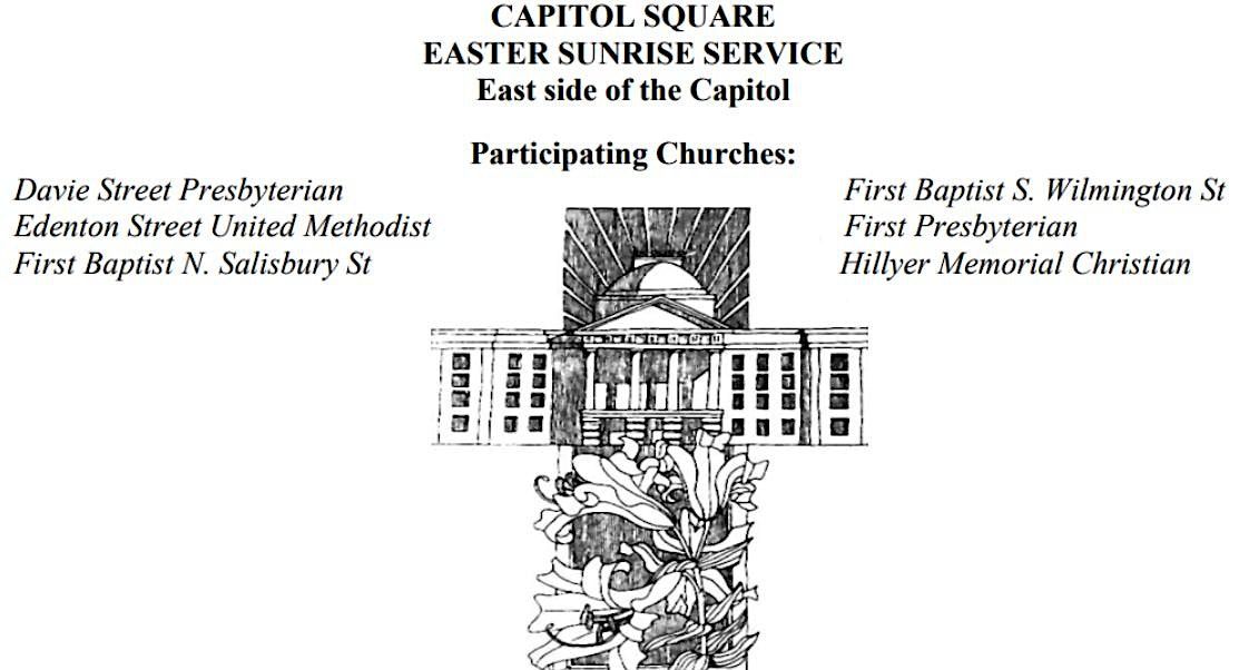 2023 Easter Sunrise Service at the NC Capitol
