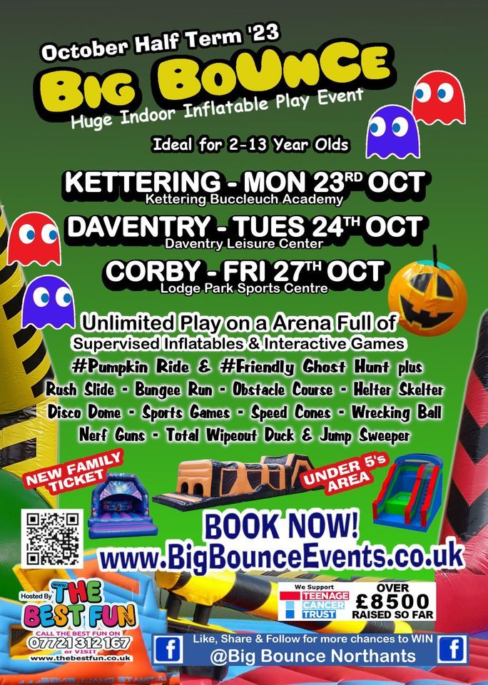 Corby Halloween Big Bounce Lodge Park Sports Centre, Corby, EN