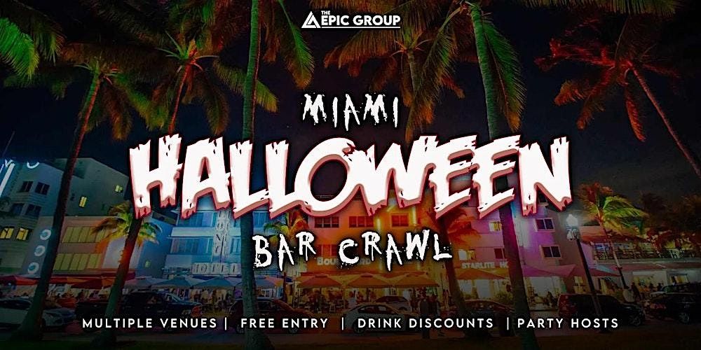 HALLOWEEN BAR CRAWL + PARTY BUS 2024 | MIAMI