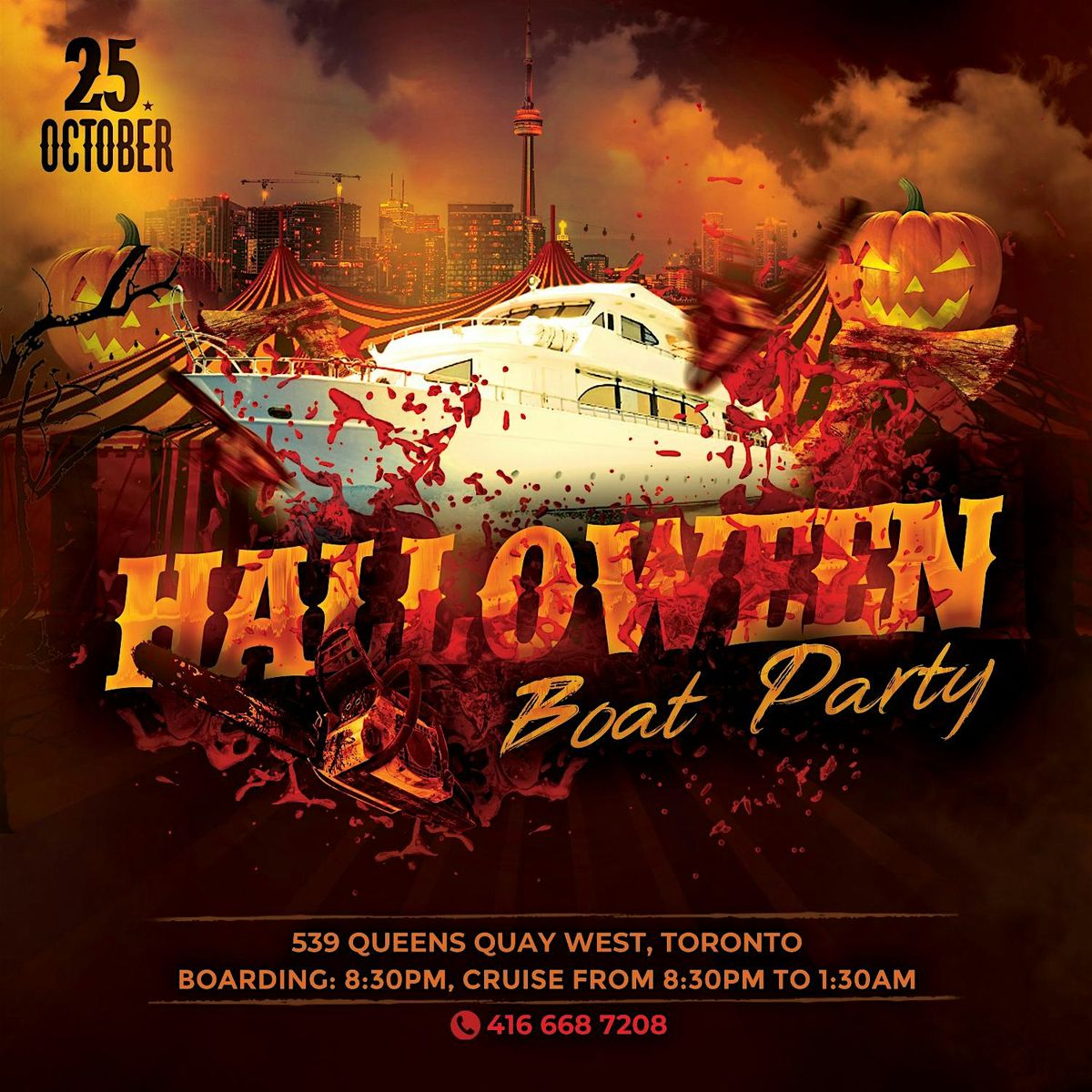 Toronto Halloween Boat Party - Friday October 25, 2024