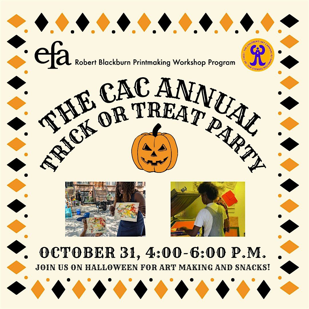 The CAC  Annual Trick or Treat Party