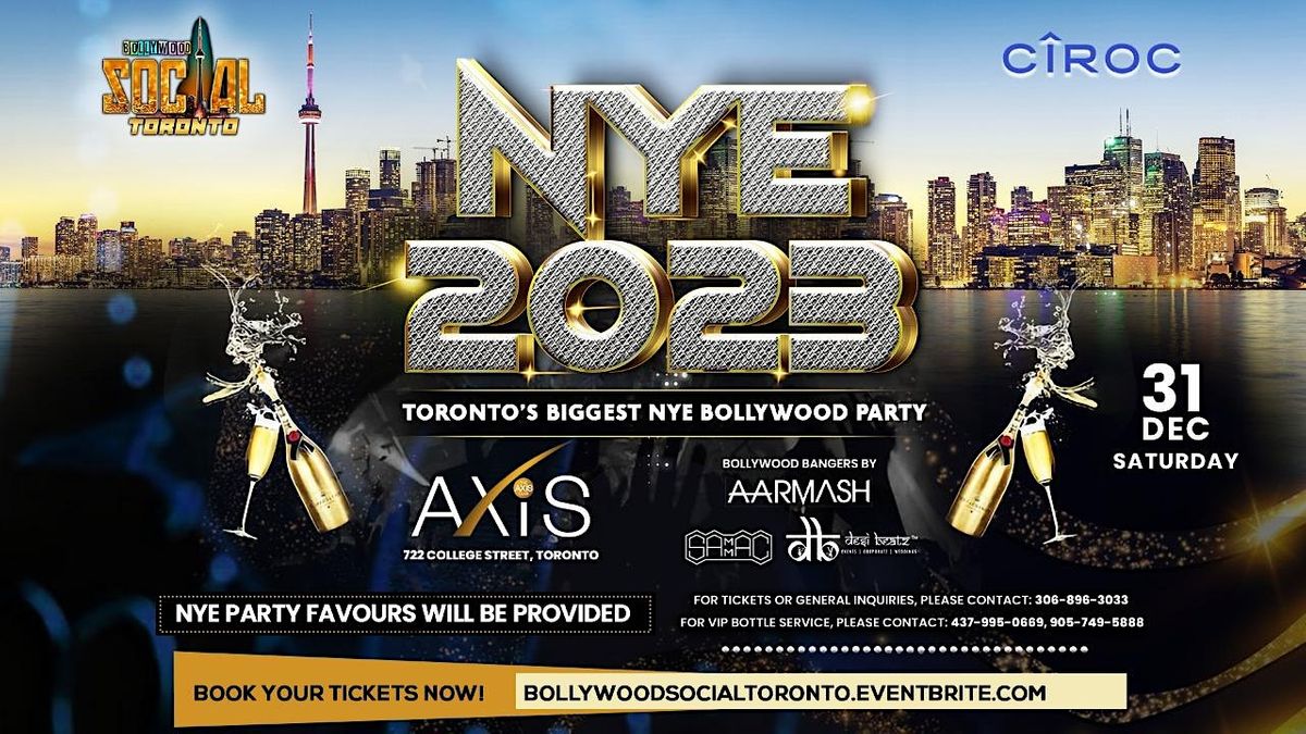 NYE 2023 Torontos Biggest Bollywood NYE Party presented by BST