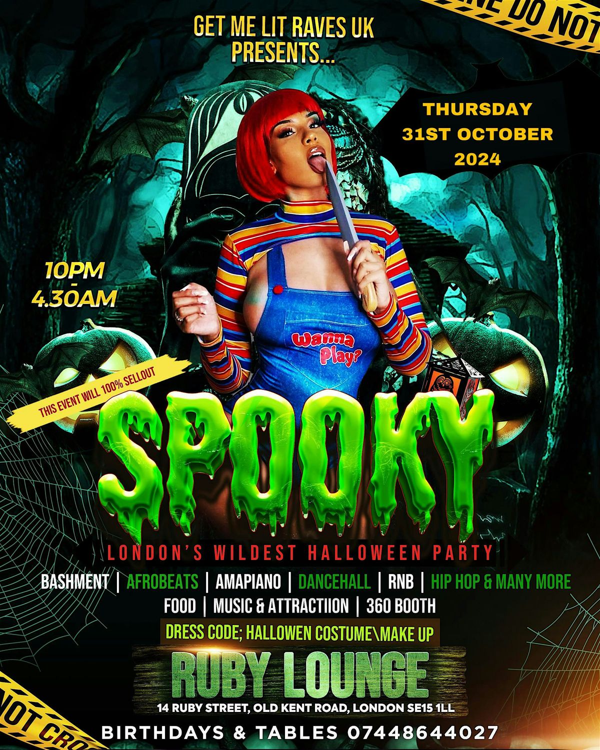 SPOOKY - GET ME LIT HALLOWEEN PARTY