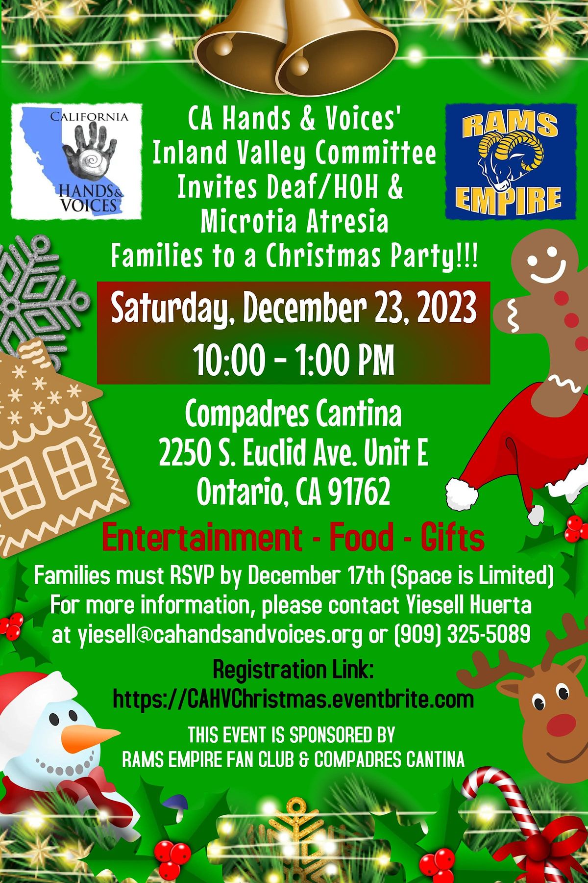 DHH & Microtia Atresia Family Christmas Party Compadres Cantina