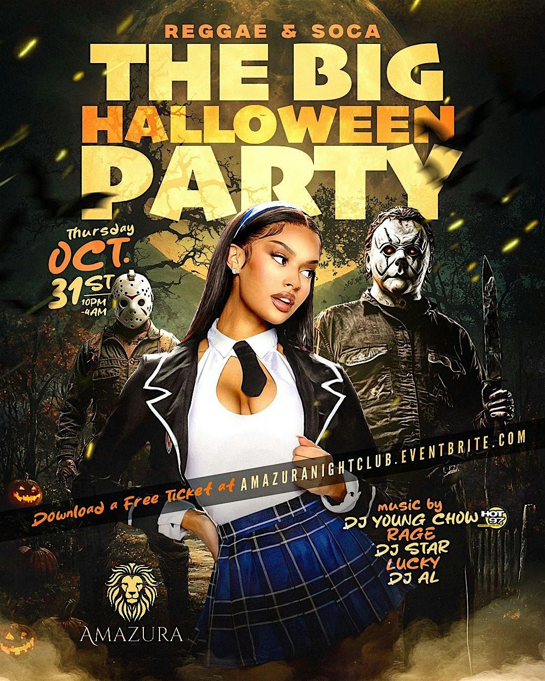 HOT 97  SOCA and REGGAE RAVE HALLOWEEN PARTY