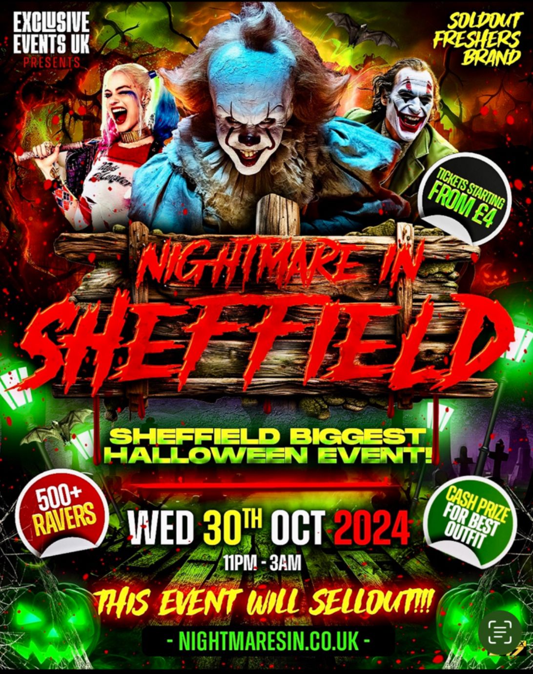 NIGHTMARE IN SHEFFIELD | SHEFFIELD BIGGEST HALLOWEEN EVENT 