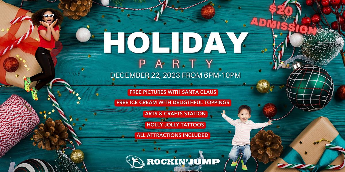Holiday Party at Rockin Jump Trampoline Park Rockin' Jump The