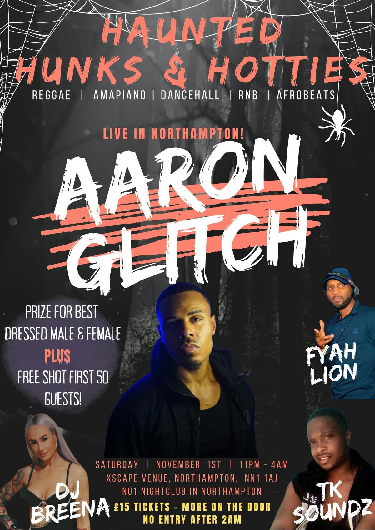 Haunted hotties and hunks, live p.a Aaron glitch