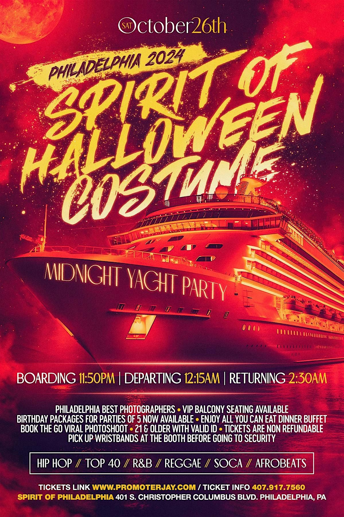 2024 Spirit of Halloween Costume Midnight Yacht Party Philadelphia