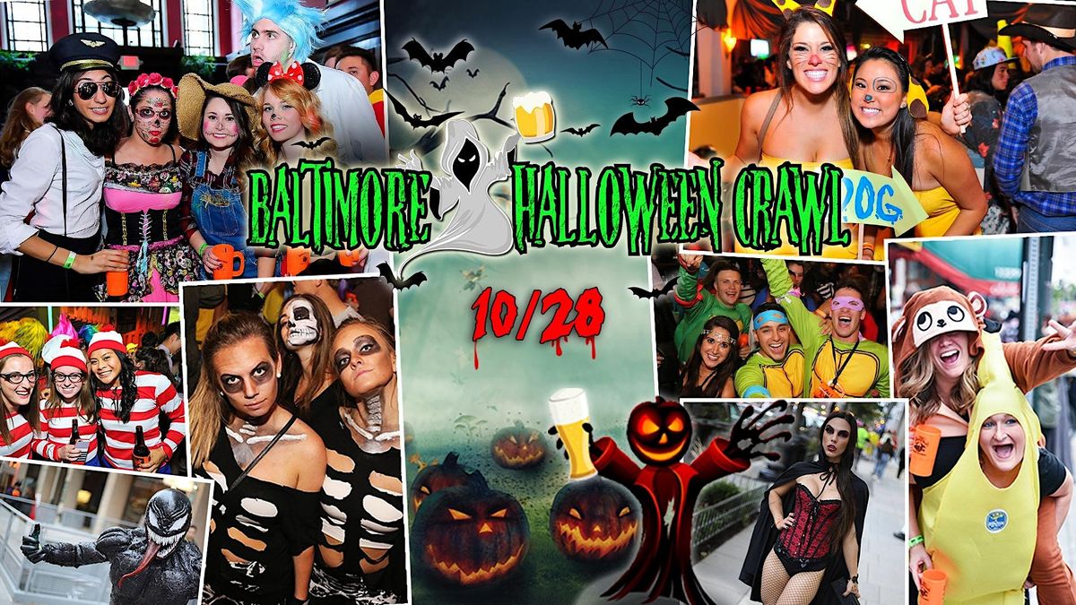 Baltimore Halloween Crawl 2023 (10+ Bars) FELLS POINT'S BEST BARS