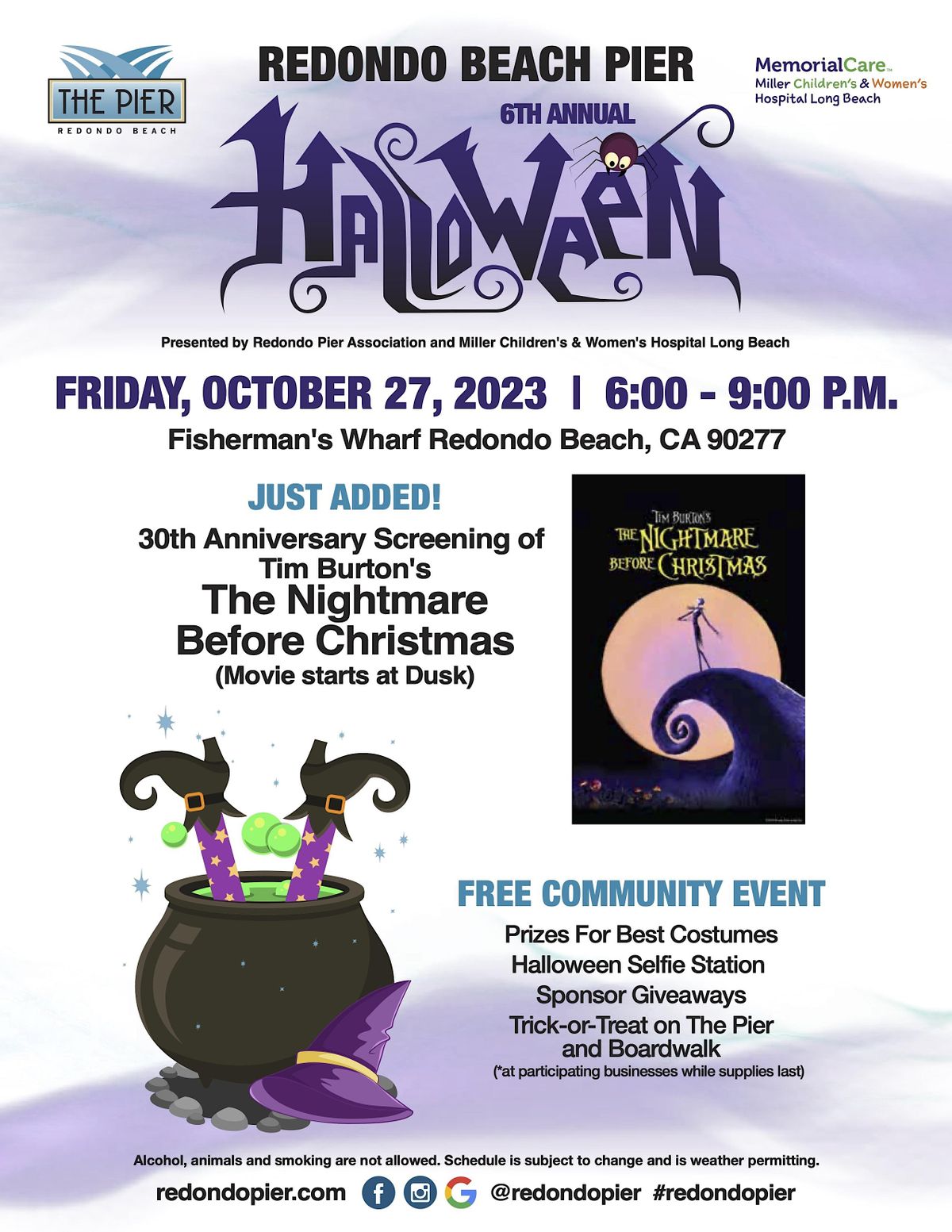 Redondo Beach Pier 6thAnnual Halloween featuring Nightmare Before