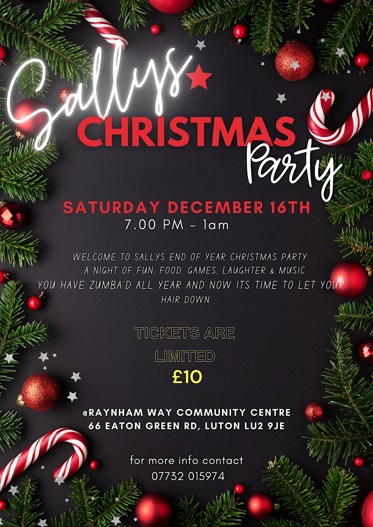 Sallys christmas Dinner | Raynham Way Community Centre, Luton, EN ...