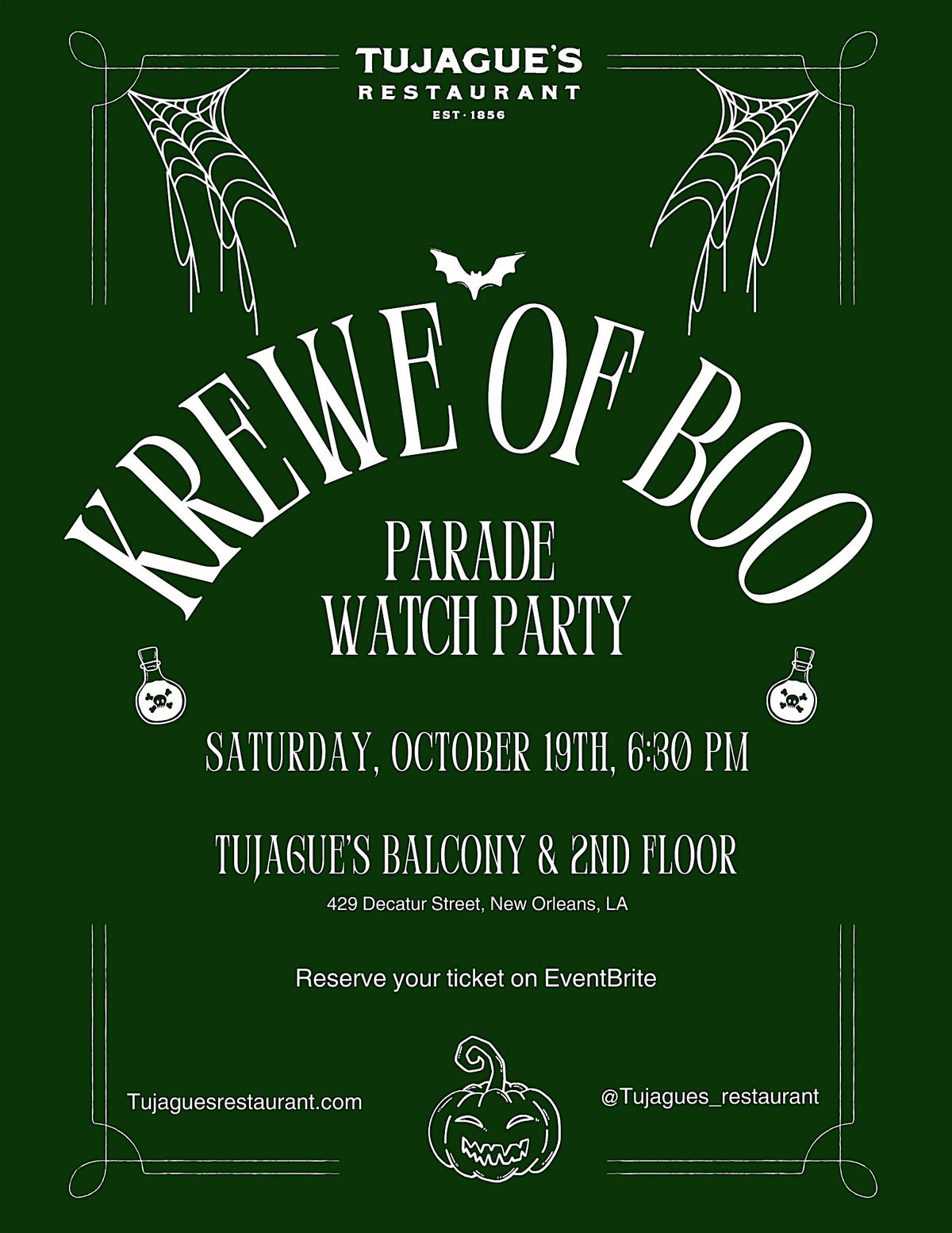 Krewe of Boo Parade Watch Party