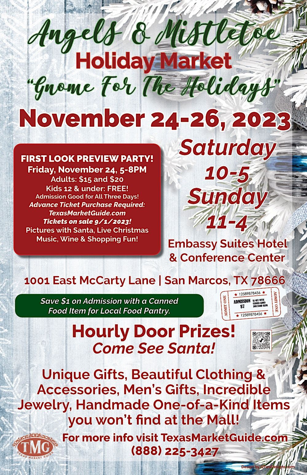 Angels & Mistletoe Holiday Market 2023 Embassy Suites by Hilton San