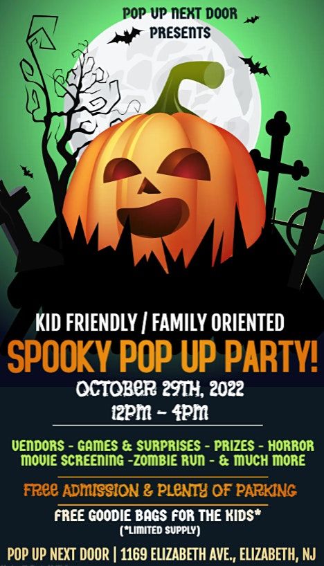 SPOOKY POP UP PARTY!