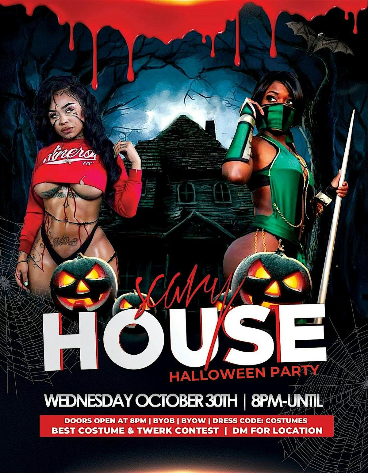 Scary House Halloween Party