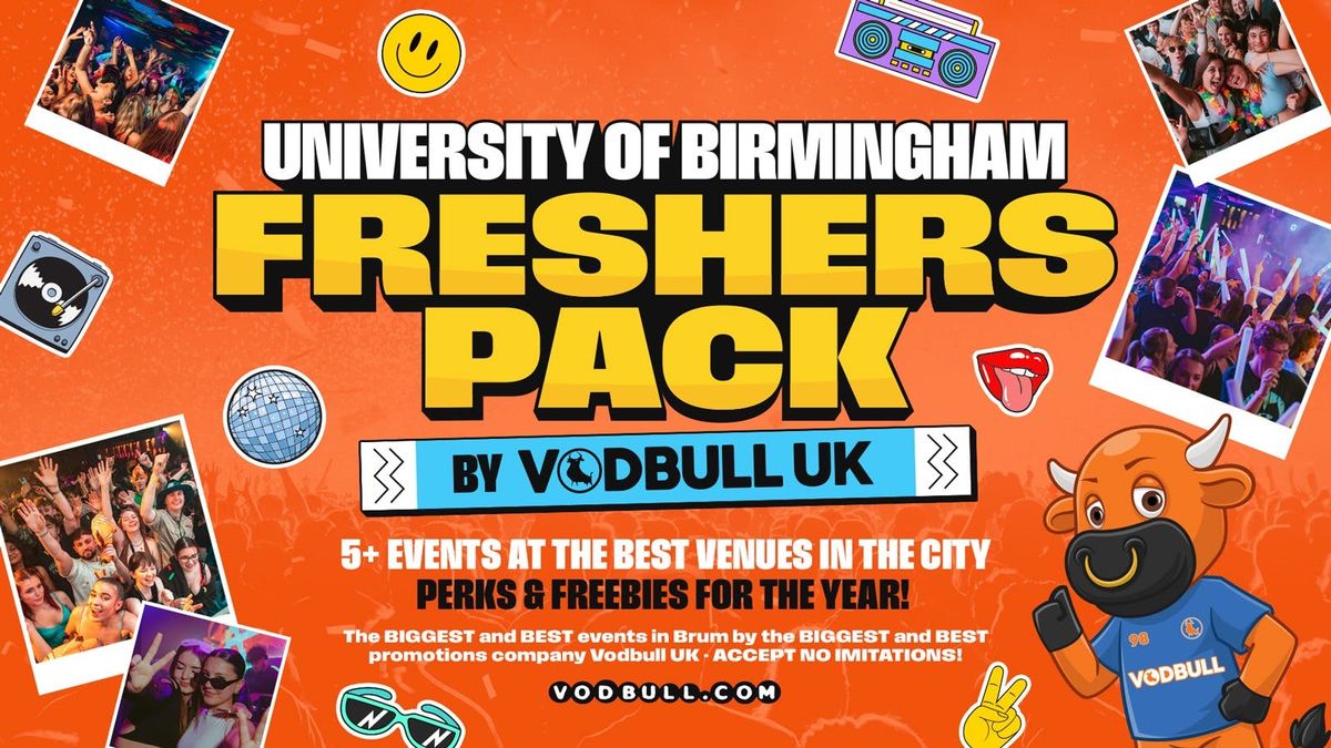 We Bring You..... The Vodbull UK Uni of Birmingham Freshers Pack!