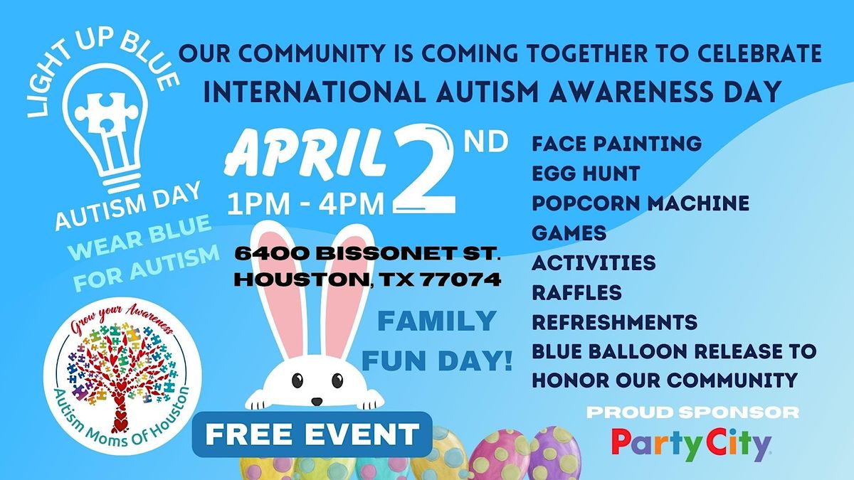 Free!! Easter & International Autism Awareness Day! All are welcome!