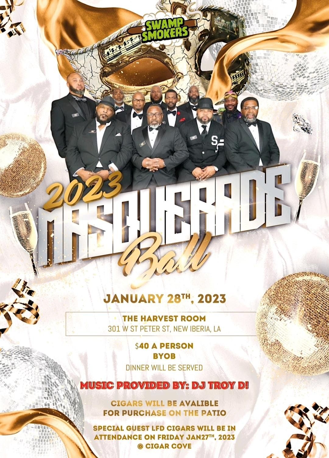 Swamp Smokers Masquerade Ball 2023 The Harvest Room, New Iberia, LA
