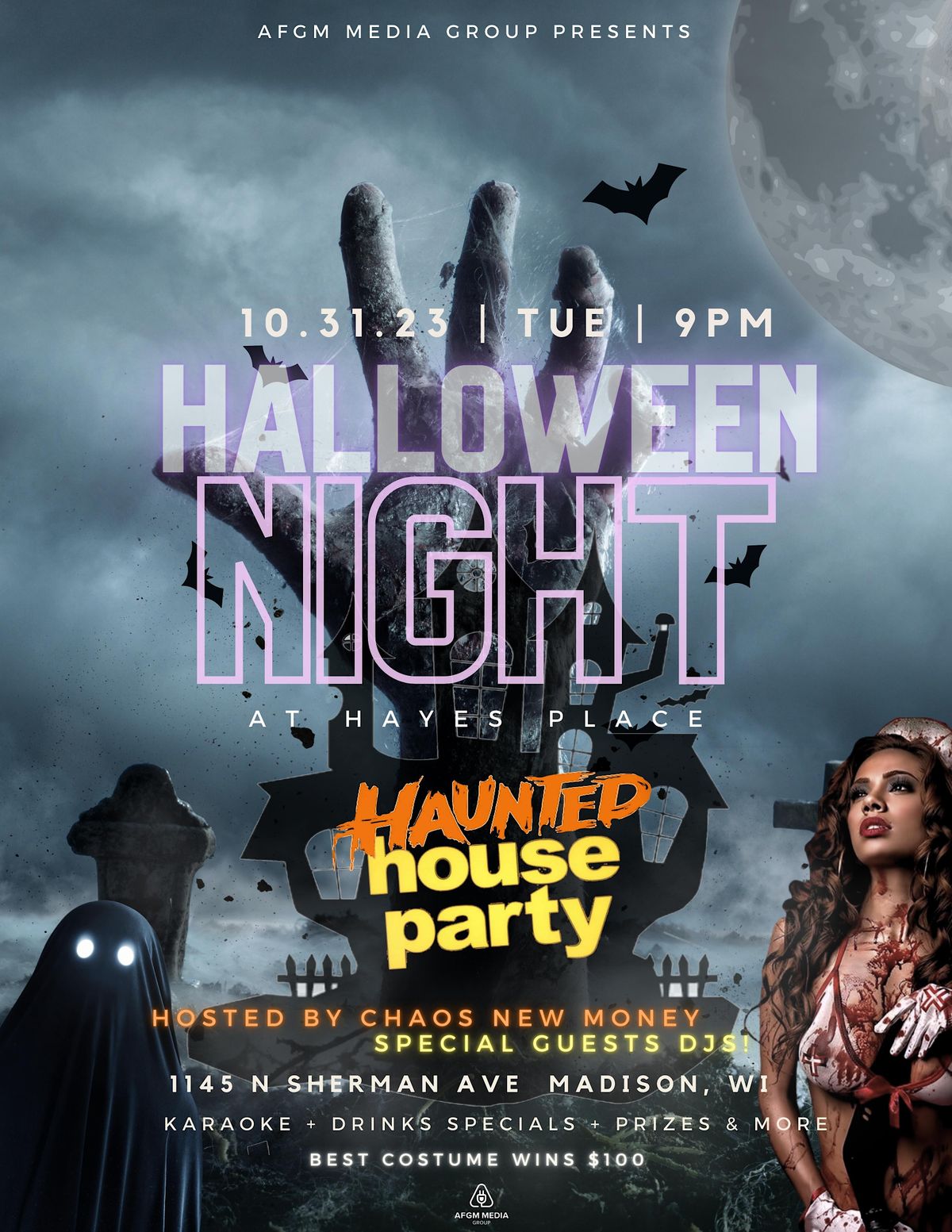 Halloween Night Haunted House Party! Hayes Place, North Sherman