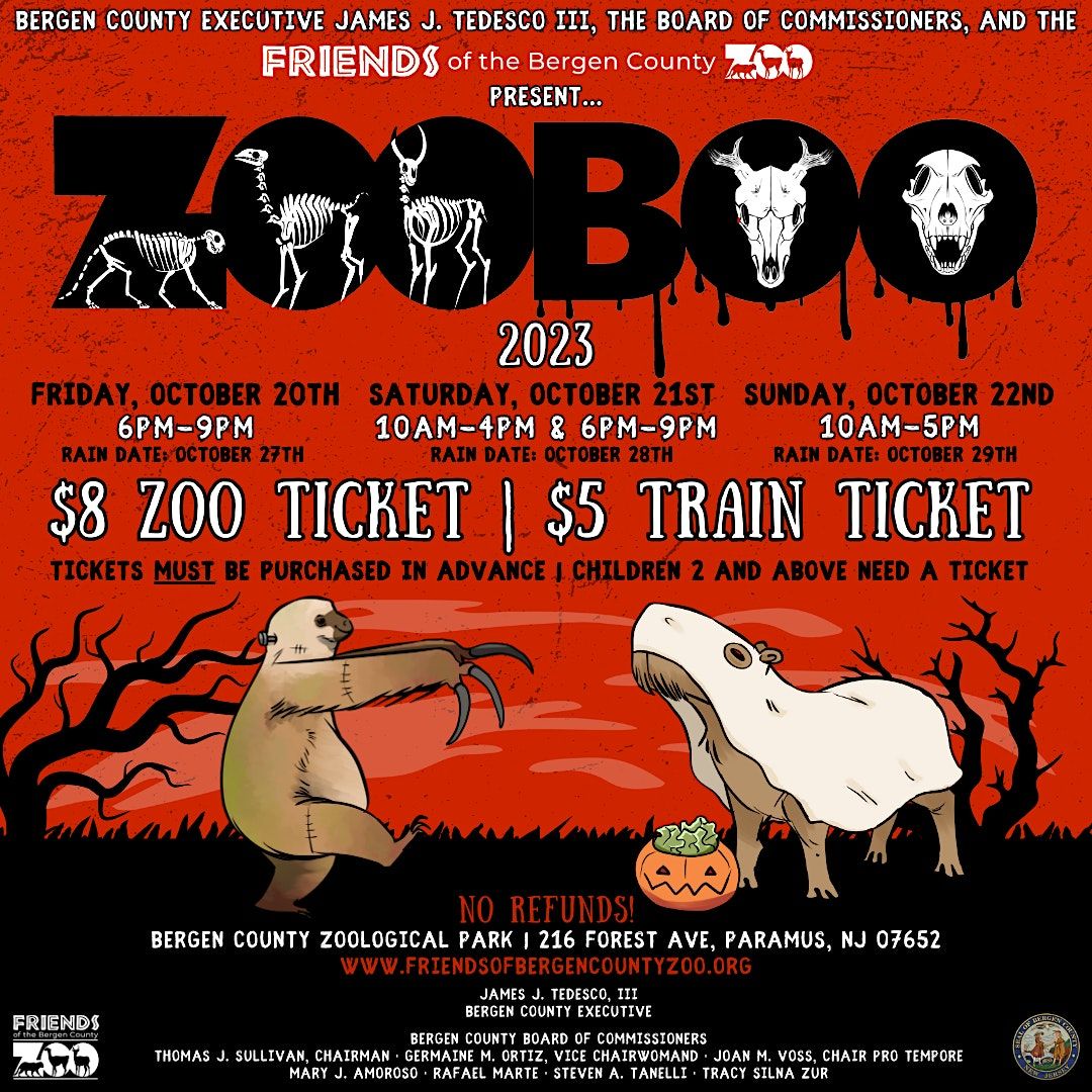 Zoo Boo 2025 (Zoo Only) Friday Oct 20th 67pm Bergen County Zoo