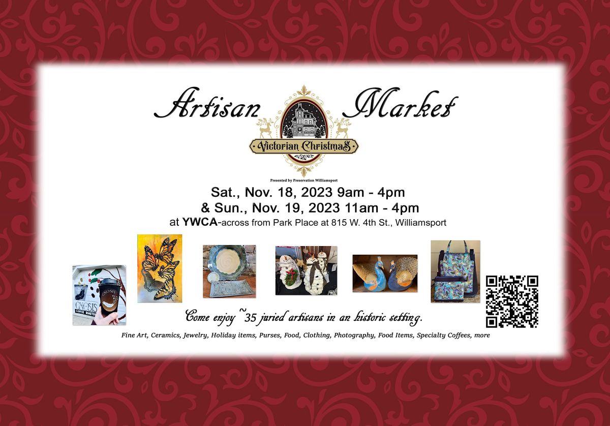 Artisan Market at Victorian Christmas Day 2 YWCA, 815 West 4th Street