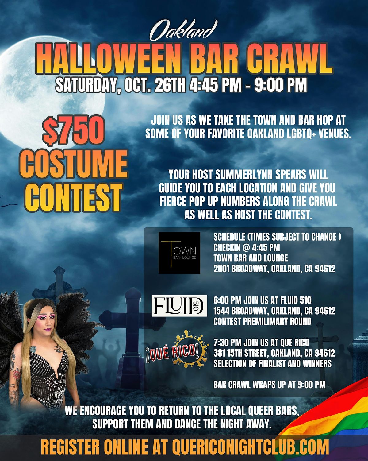 Halloween Bar Crawl - $750 in Cash Prizes