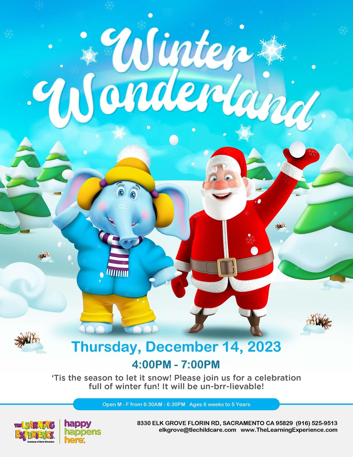 Winter Wonderland with Santa and Bubbles 8330 Elk Grove Florin Rd