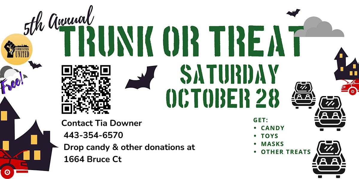 TrunkorTreat Gilmor Bruce Court, Baltimore, MD October 28, 2023