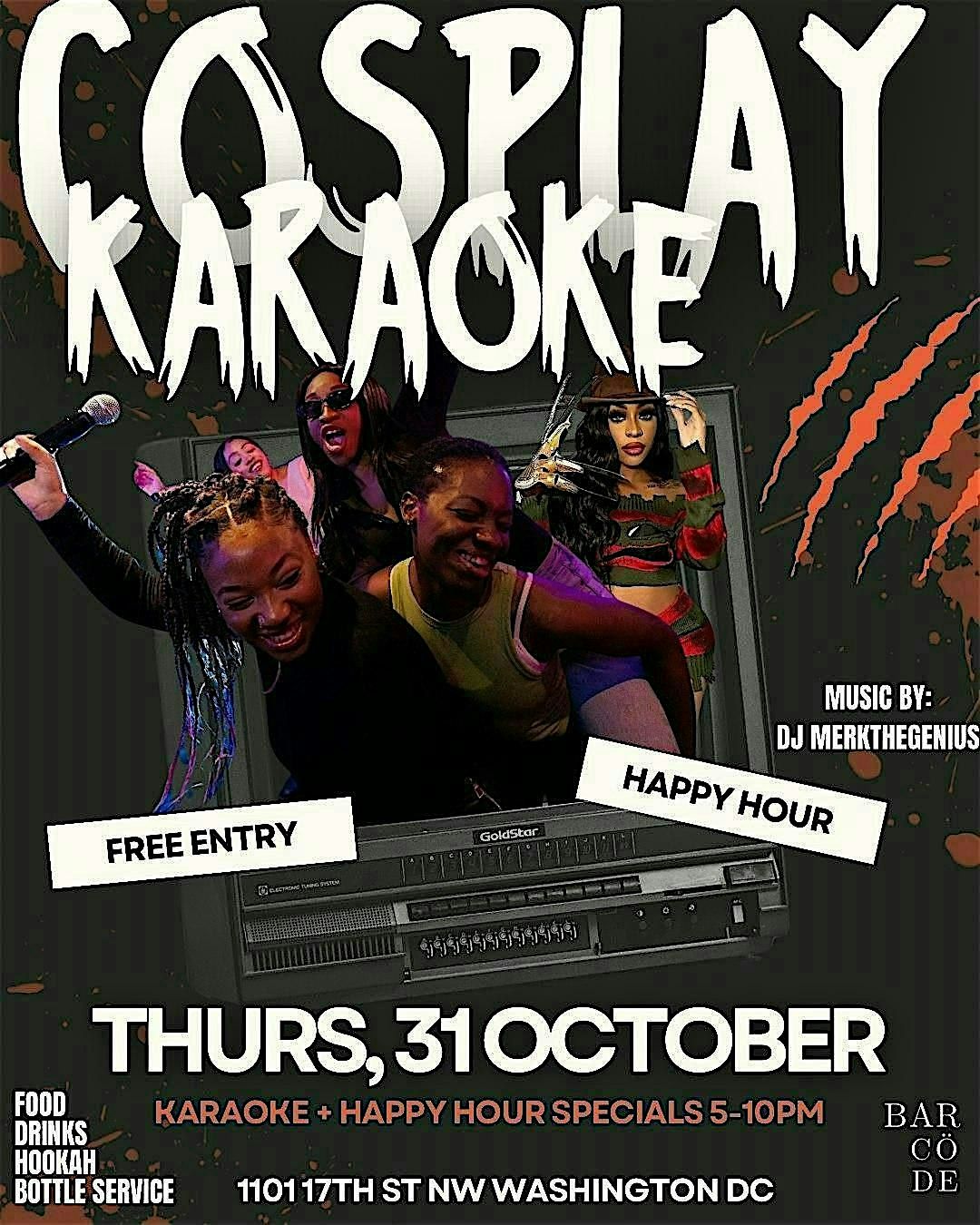 Cosplay Karaoke Halloween Happy Hour